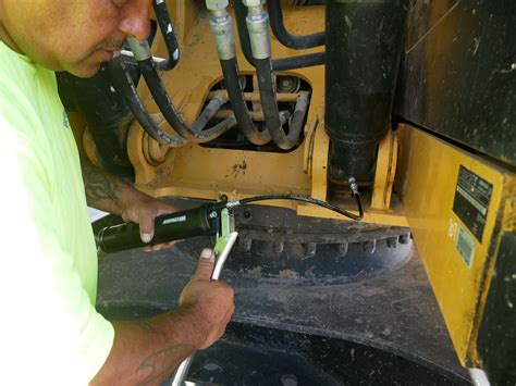 greasing mini excavator|heavy duty truck grease.